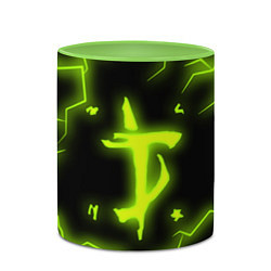 Кружка 3D DOOM Lightning, цвет: 3D-белый + светло-зеленый — фото 2