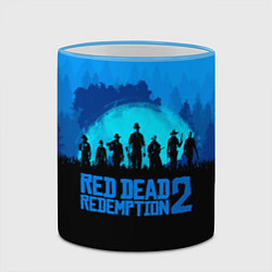 Кружка 3D RDR 2: Blue Style, цвет: 3D-небесно-голубой кант — фото 2