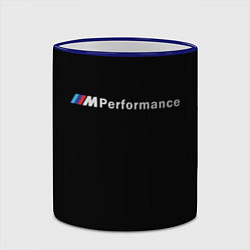 Кружка 3D BMW PERFORMANCE ЧЁРНЫЙ БМВ, цвет: 3D-синий кант — фото 2