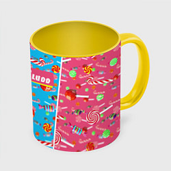 Кружка 3D GONE Fludd, цвет: 3D-белый + желтый