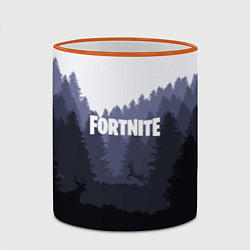 Кружка 3D Fortnite: Dark Forest, цвет: 3D-оранжевый кант — фото 2