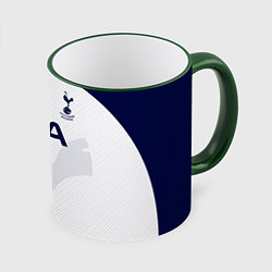 Кружка 3D ФК Тоттенхэм, цвет: 3D-зеленый кант