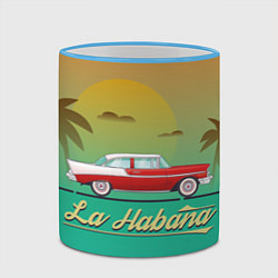 Кружка 3D La Habana, цвет: 3D-небесно-голубой кант — фото 2