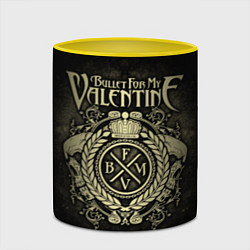 Кружка 3D Bullet For My Valentine, цвет: 3D-белый + желтый — фото 2