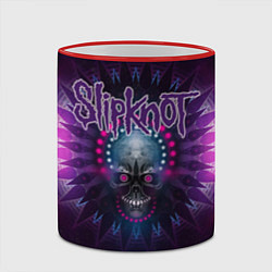 Кружка 3D Slipknot: Neon Skull, цвет: 3D-красный кант — фото 2