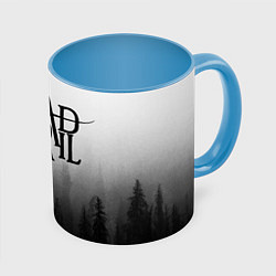 Кружка 3D Dead by April, цвет: 3D-белый + небесно-голубой