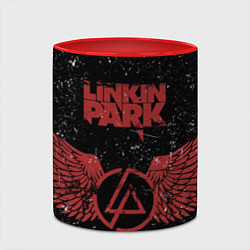 Кружка 3D Linkin Park: Red Airs, цвет: 3D-белый + красный — фото 2