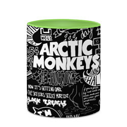 Кружка 3D Arctic Monkeys: I'm in a Vest, цвет: 3D-белый + светло-зеленый — фото 2