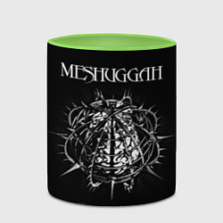 Кружка 3D Meshuggah: Chaosphere, цвет: 3D-белый + светло-зеленый — фото 2