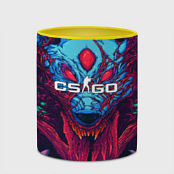 Кружка 3D CS:GO Hyper Beast, цвет: 3D-белый + желтый — фото 2