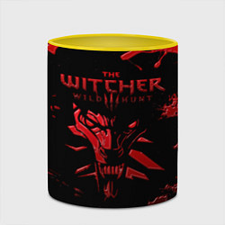 Кружка 3D The Witcher 3: Wild Hunt, цвет: 3D-белый + желтый — фото 2