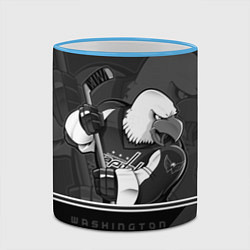 Кружка 3D Washington Capitals: Mono, цвет: 3D-небесно-голубой кант — фото 2
