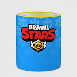 Кружка 3D Brawl Stars, цвет: 3D-желтый кант — фото 2