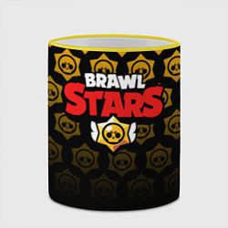 Кружка 3D Brawl Stars, цвет: 3D-желтый кант — фото 2