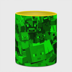 Кружка 3D Minecraft game characters, цвет: 3D-белый + желтый — фото 2