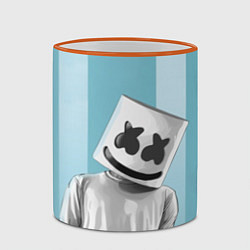 Кружка 3D Marshmello, цвет: 3D-оранжевый кант — фото 2