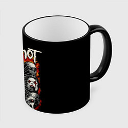 Кружка 3D Slipknot: Faces, цвет: 3D-черный кант