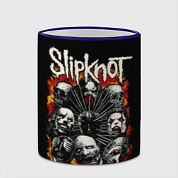 Кружка 3D Slipknot: Faces, цвет: 3D-синий кант — фото 2