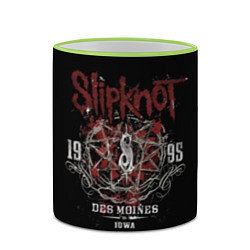 Кружка 3D Slipknot 1995, цвет: 3D-светло-зеленый кант — фото 2