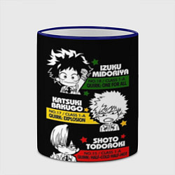 Кружка 3D Boku no Hero Academia, цвет: 3D-синий кант — фото 2