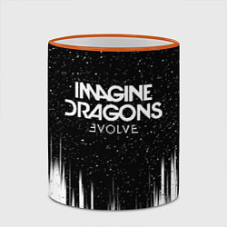 Кружка 3D IMAGINE DRAGONS, цвет: 3D-оранжевый кант — фото 2