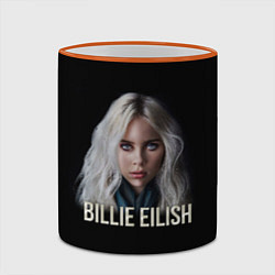 Кружка 3D BILLIE EILISH, цвет: 3D-оранжевый кант — фото 2