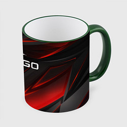 Кружка 3D CS GO logo, цвет: 3D-зеленый кант