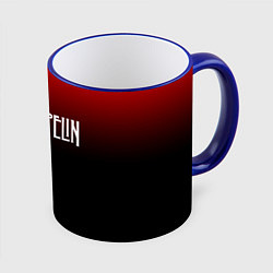 Кружка 3D Led Zeppelin, цвет: 3D-синий кант