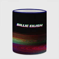 Кружка 3D BILLIE EILISH: Black Glitch, цвет: 3D-синий кант — фото 2