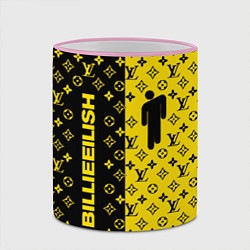 Кружка 3D BILLIE EILISH x LV Yellow, цвет: 3D-розовый кант — фото 2