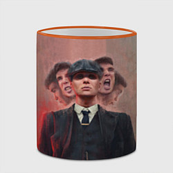 Кружка 3D Томас Шелби Peaky Blinders, цвет: 3D-оранжевый кант — фото 2