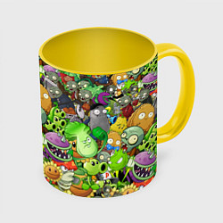 Кружка цветная PLANTS VS ZOMBIES