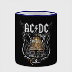 Кружка 3D ACDC - hells bells, цвет: 3D-синий кант — фото 2