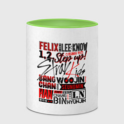 Кружка 3D Stray Kids, цвет: 3D-белый + светло-зеленый — фото 2