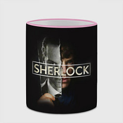 Кружка 3D Sherlock, цвет: 3D-розовый кант — фото 2