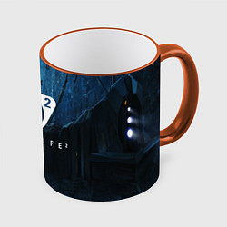 Кружка 3D HALF-LIFE 2, цвет: 3D-оранжевый кант