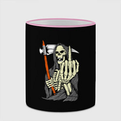 Кружка 3D Смерть, цвет: 3D-розовый кант — фото 2
