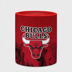 Кружка 3D CHICAGO BULLS, цвет: 3D-белый + красный — фото 2