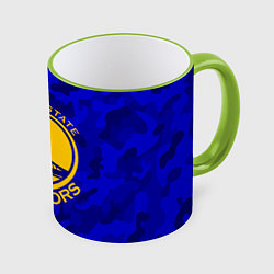 Кружка 3D GOLDEN STATE WARRIORS, цвет: 3D-светло-зеленый кант