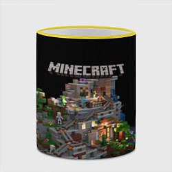 Кружка 3D MINECRAFT, цвет: 3D-желтый кант — фото 2