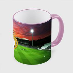 Кружка 3D FC Real Madrid, цвет: 3D-розовый кант