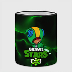 Кружка 3D BRAWL STARS LEON, цвет: 3D-черный кант — фото 2