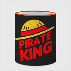 Кружка 3D One Piece Pirate King, цвет: 3D-оранжевый кант — фото 2