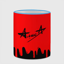 Кружка 3D АлисА, цвет: 3D-небесно-голубой кант — фото 2