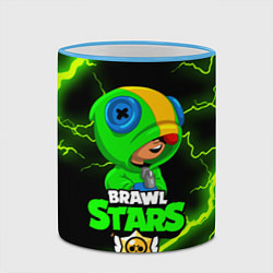 Кружка 3D BRAWL STARS LEON, цвет: 3D-небесно-голубой кант — фото 2