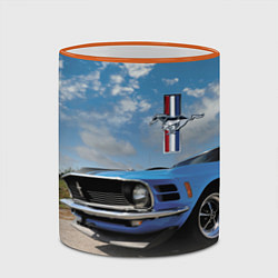 Кружка 3D Mustang, цвет: 3D-оранжевый кант — фото 2