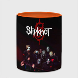 Кружка 3D Slipknot, цвет: 3D-белый + оранжевый — фото 2