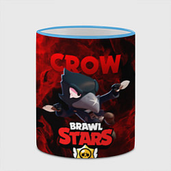 Кружка 3D BRAWL STARS CROW, цвет: 3D-небесно-голубой кант — фото 2