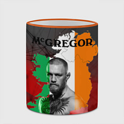 Кружка 3D Конор, цвет: 3D-оранжевый кант — фото 2