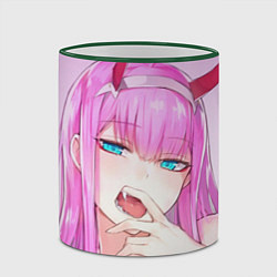 Кружка 3D Ahegao, цвет: 3D-зеленый кант — фото 2